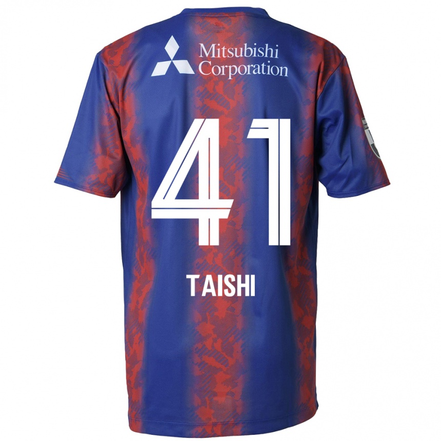 Kids Football Taishi Brandon Nozawa #41 Blue Red Home Jersey 2024/25 T-Shirt Canada