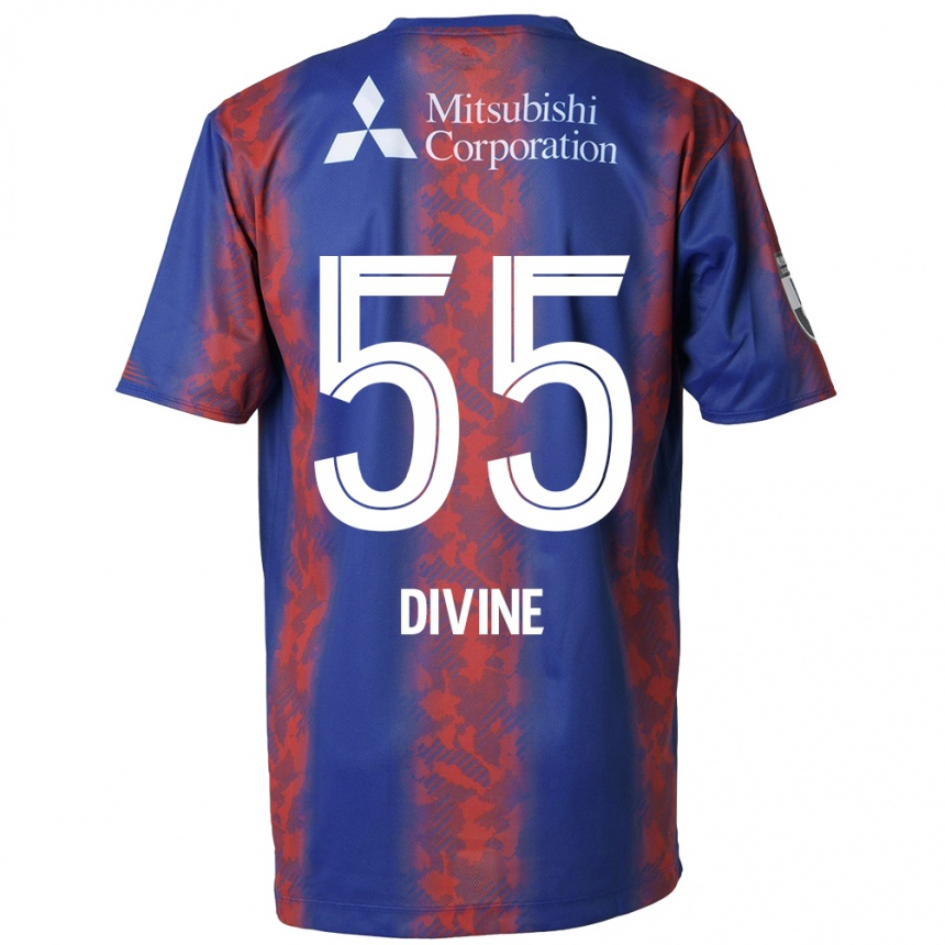 Enfant Football Maillot Divine Chinedu Otani #55 Bleu Rouge Tenues Domicile 2024/25 Canada