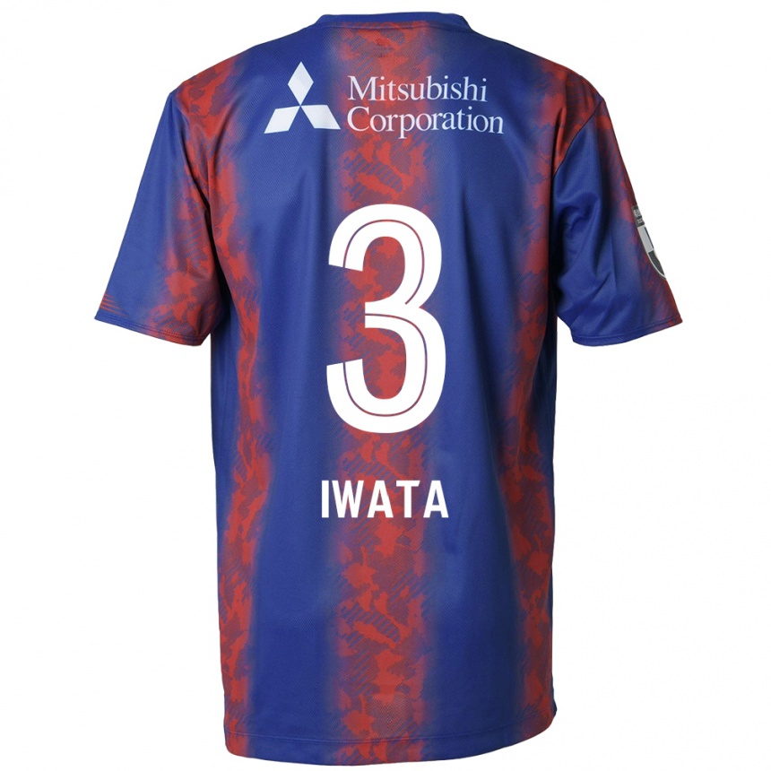 Enfant Football Maillot Yuki Iwata #3 Bleu Rouge Tenues Domicile 2024/25 Canada