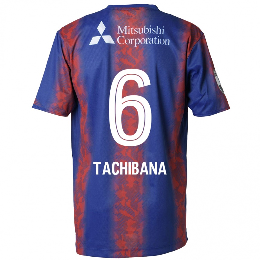 Enfant Football Maillot Keigo Tachibana #6 Bleu Rouge Tenues Domicile 2024/25 Canada