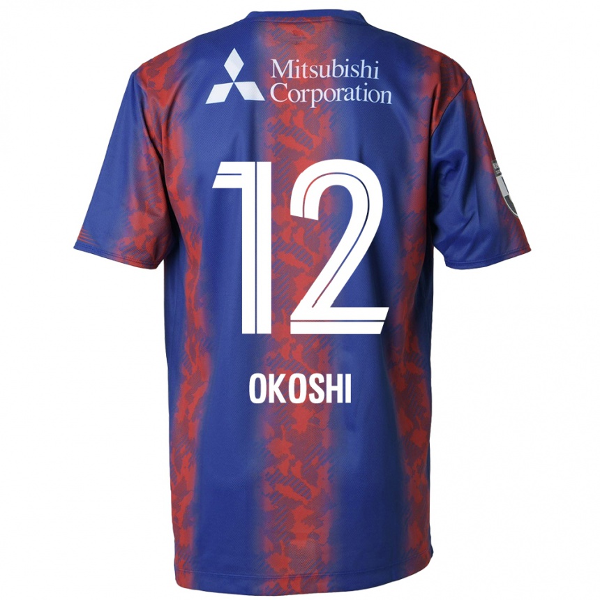 Enfant Football Maillot Yutaha Okoshi #12 Bleu Rouge Tenues Domicile 2024/25 Canada