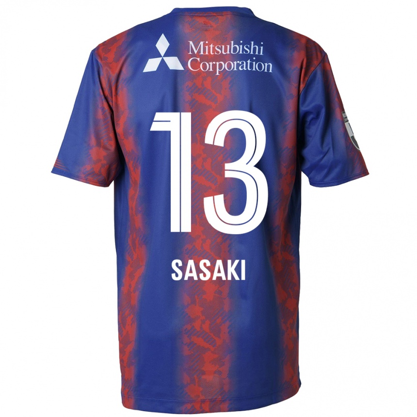 Enfant Football Maillot Shoei Sasaki #13 Bleu Rouge Tenues Domicile 2024/25 Canada