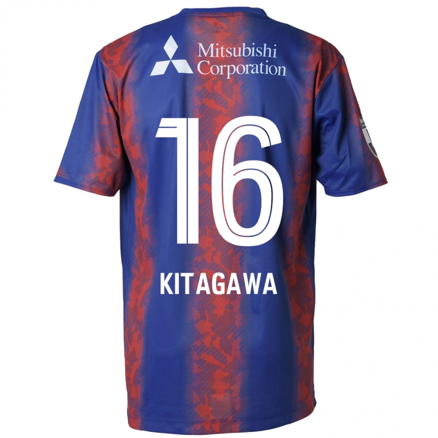 Kids Football Rento Kitagawa #16 Blue Red Home Jersey 2024/25 T-Shirt Canada