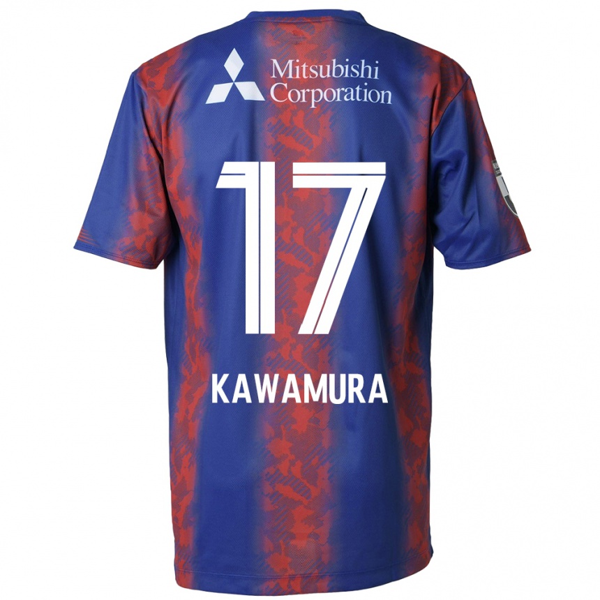 Kids Football Riku Kawamura #17 Blue Red Home Jersey 2024/25 T-Shirt Canada