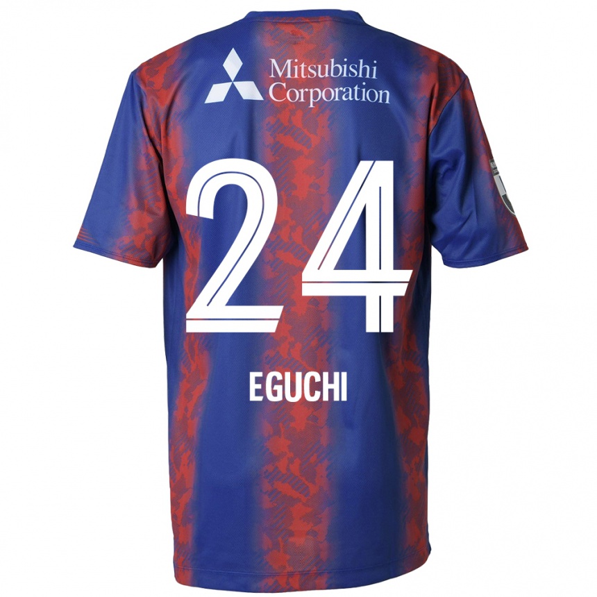 Kids Football Kaito Eguchi #24 Blue Red Home Jersey 2024/25 T-Shirt Canada