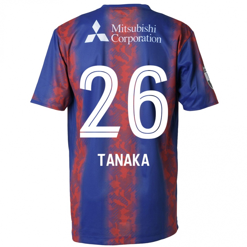 Enfant Football Maillot Haruto Tanaka #26 Bleu Rouge Tenues Domicile 2024/25 Canada