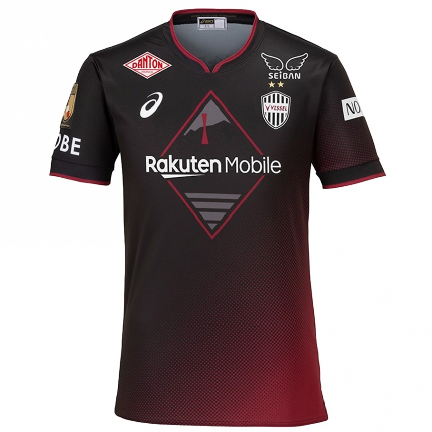 Enfant Football Maillot Kosuke Yoshioka #12 Noir Rouge Tenues Domicile 2024/25 Canada