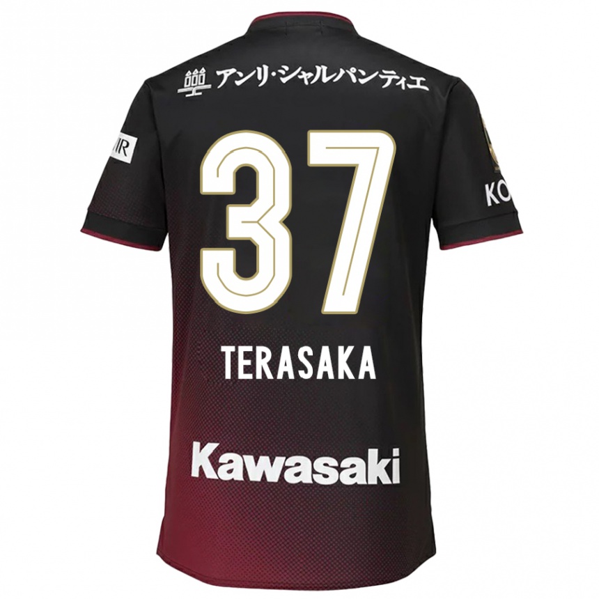 Enfant Football Maillot Shogo Terasaka #37 Noir Rouge Tenues Domicile 2024/25 Canada