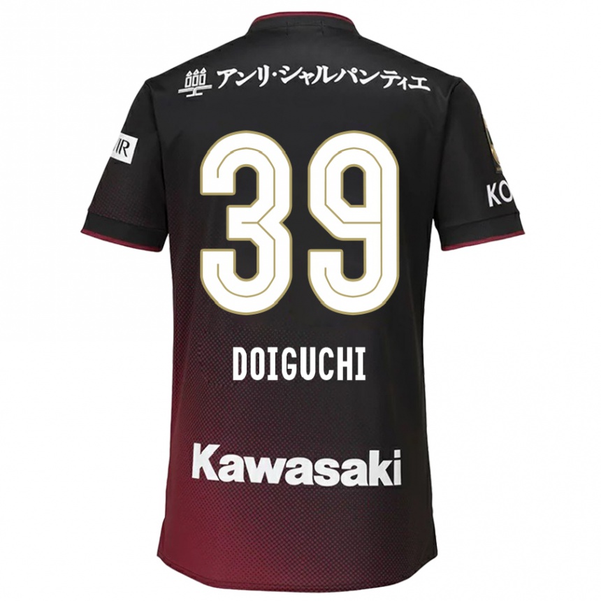 Enfant Football Maillot Ritsu Doiguchi #39 Noir Rouge Tenues Domicile 2024/25 Canada