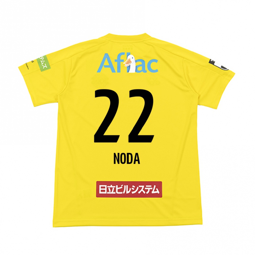 Kids Football Hiroki Noda #22 Yellow Black Home Jersey 2024/25 T-Shirt Canada