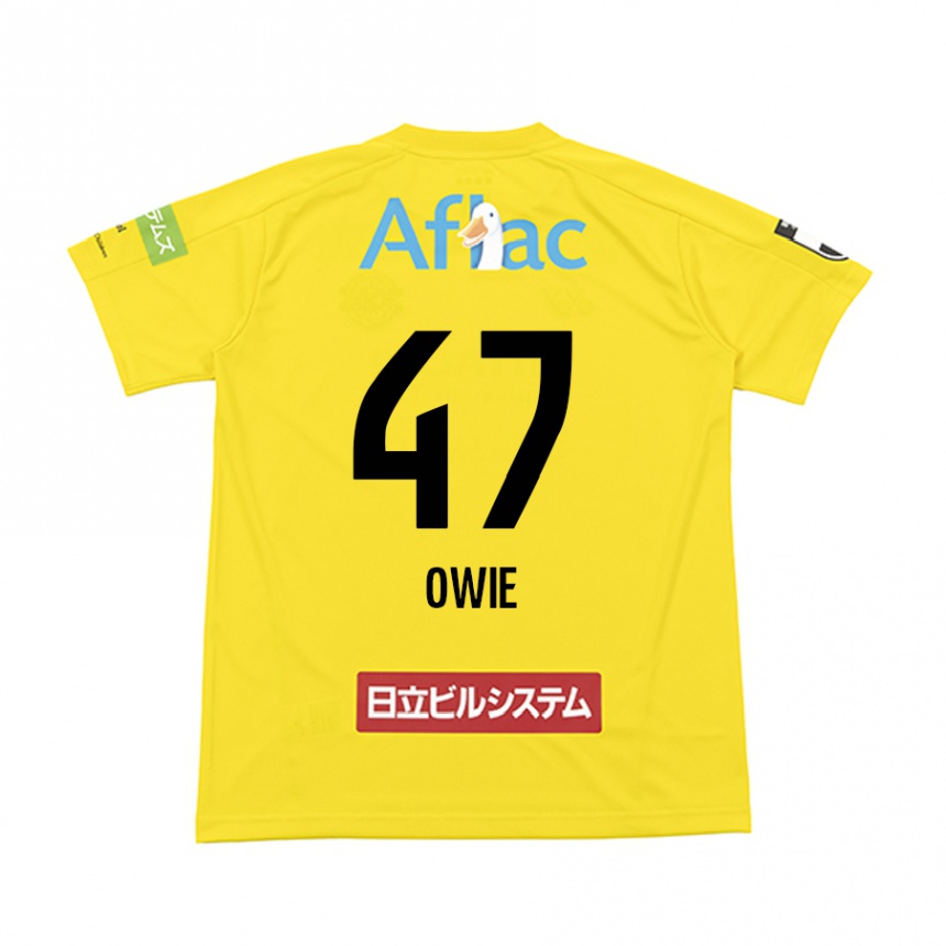 Kids Football William Owie #47 Yellow Black Home Jersey 2024/25 T-Shirt Canada