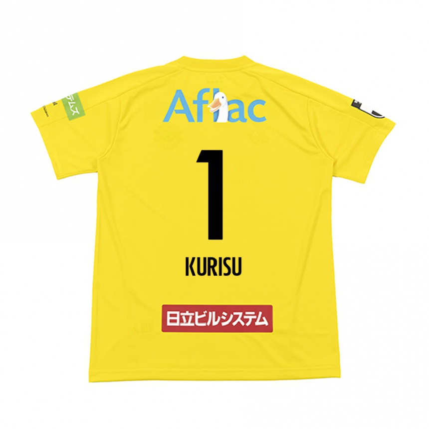 Kids Football Daishi Kurisu #1 Yellow Black Home Jersey 2024/25 T-Shirt Canada