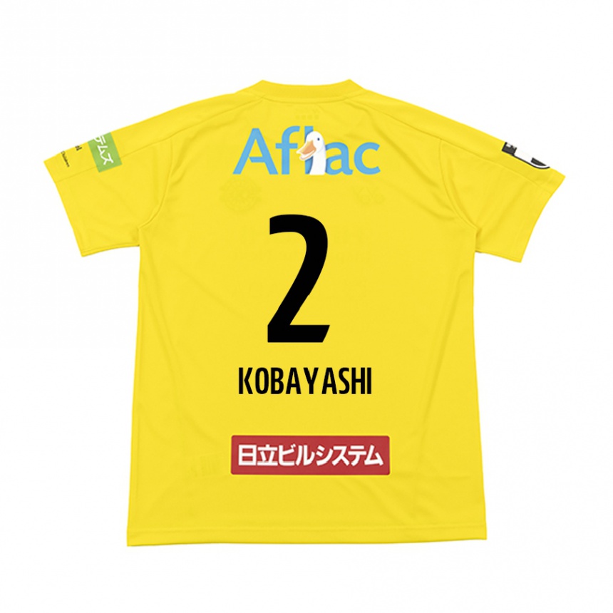 Enfant Football Maillot Kensei Kobayashi #2 Jaune Noir Tenues Domicile 2024/25 Canada