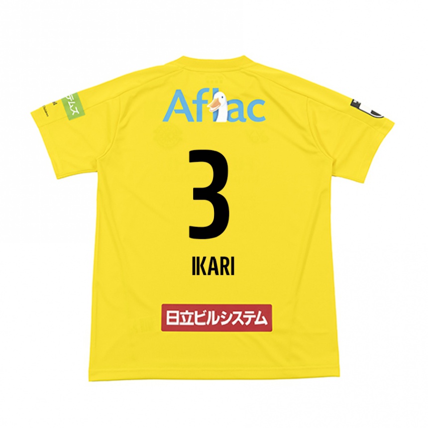 Kids Football Tetta Ikari #3 Yellow Black Home Jersey 2024/25 T-Shirt Canada