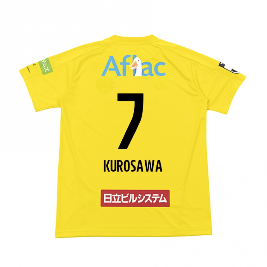 Enfant Football Maillot Shido Kurosawa #7 Jaune Noir Tenues Domicile 2024/25 Canada