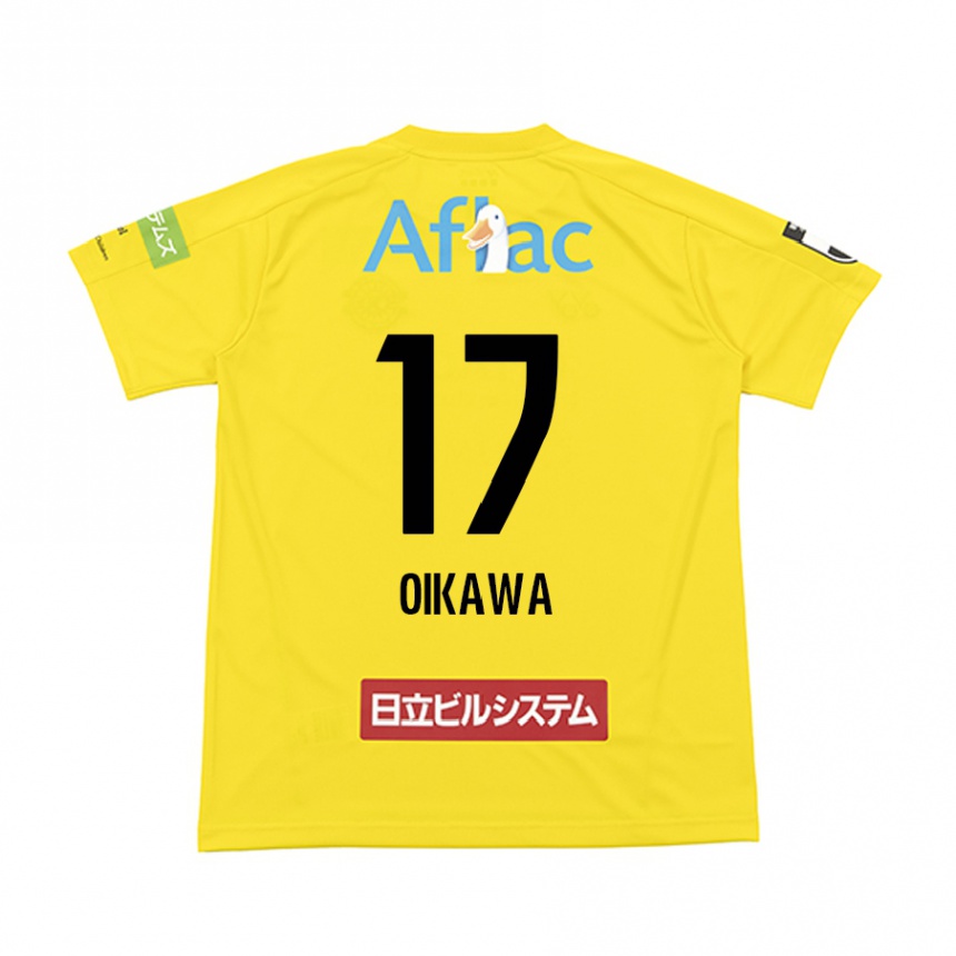 Kids Football Koki Oikawa #17 Yellow Black Home Jersey 2024/25 T-Shirt Canada