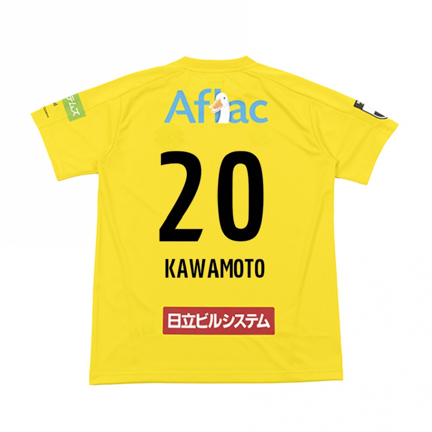 Enfant Football Maillot Daizen Kawamoto #20 Jaune Noir Tenues Domicile 2024/25 Canada