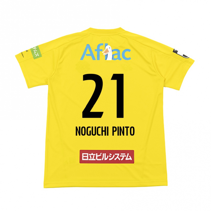 Kids Football Amato Noguchi Pinto #21 Yellow Black Home Jersey 2024/25 T-Shirt Canada