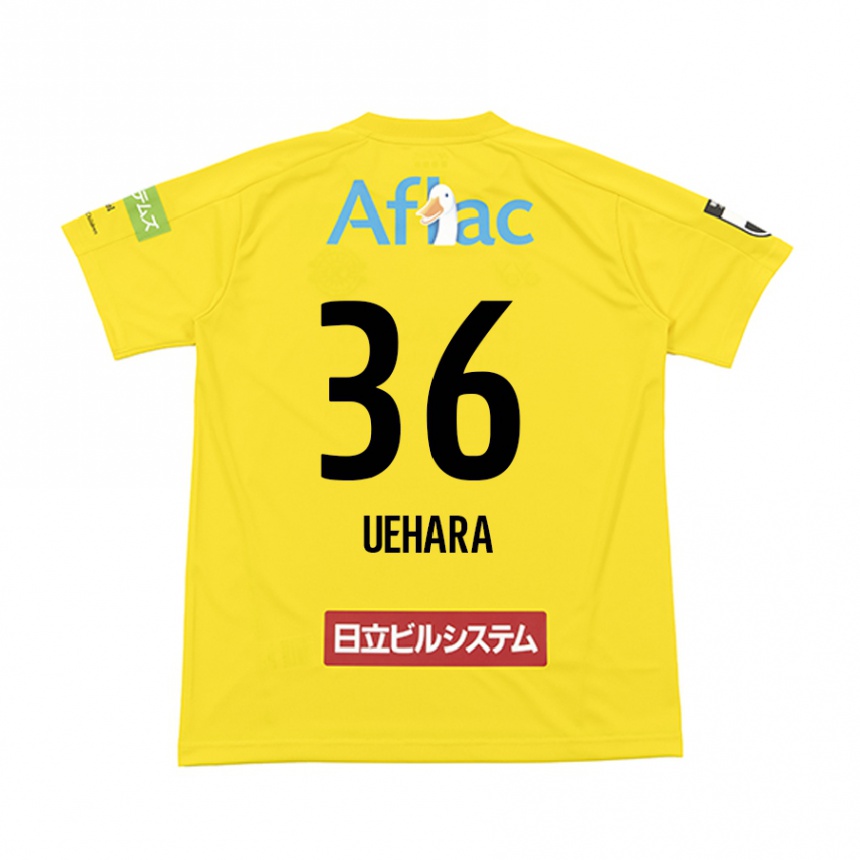 Kids Football Reo Uehara #36 Yellow Black Home Jersey 2024/25 T-Shirt Canada