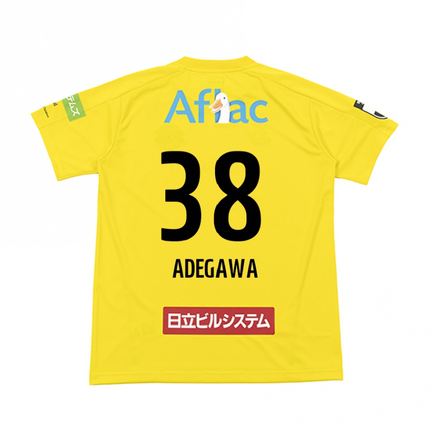 Enfant Football Maillot Koa Adegawa #38 Jaune Noir Tenues Domicile 2024/25 Canada