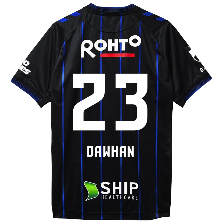 Kids Football Dawhan #23 Black Blue Home Jersey 2024/25 T-Shirt Canada