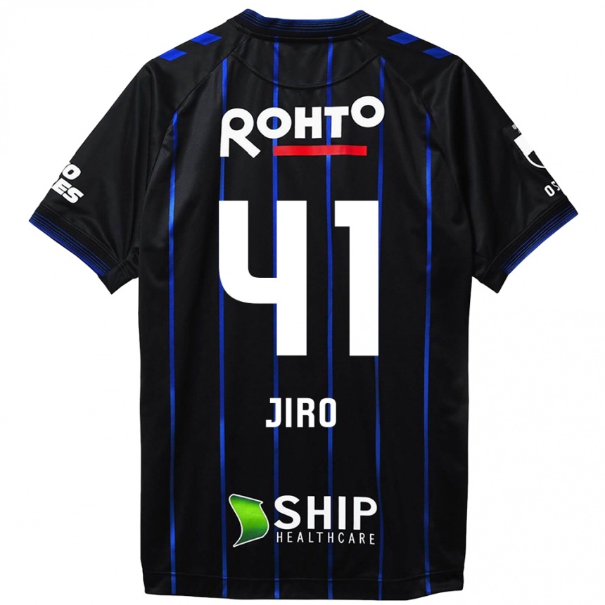 Kids Football Jiro Nakamura #41 Black Blue Home Jersey 2024/25 T-Shirt Canada