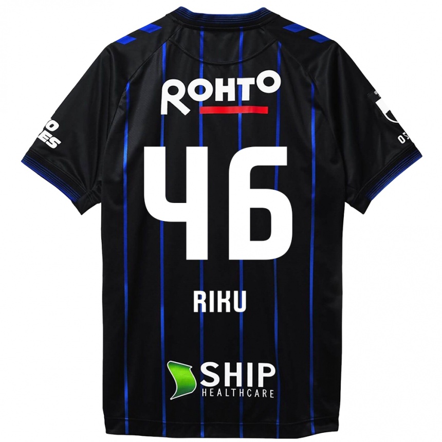 Enfant Football Maillot Riku Matsuda #46 Noir Bleu Tenues Domicile 2024/25 Canada