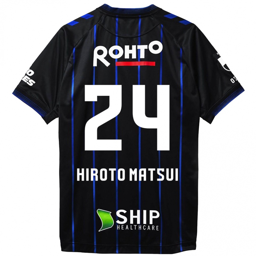 Enfant Football Maillot Elijah Hiroto Matsui #24 Noir Bleu Tenues Domicile 2024/25 Canada