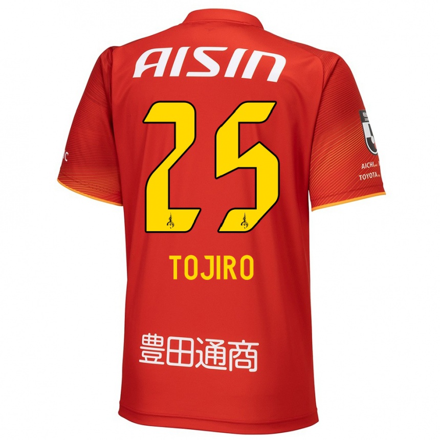 Enfant Football Maillot Tojiro Kubo #25 Rouge Blanc Jaune Tenues Domicile 2024/25 Canada