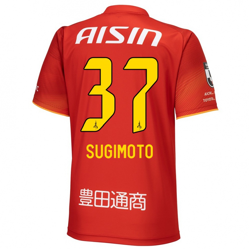 Enfant Football Maillot Daichi Sugimoto #37 Rouge Blanc Jaune Tenues Domicile 2024/25 Canada