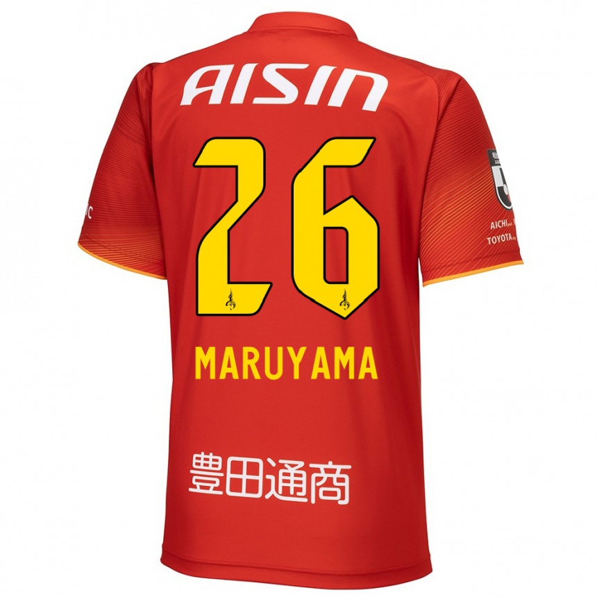 Kids Football Serato Maruyama #26 Red White Yellow Home Jersey 2024/25 T-Shirt Canada