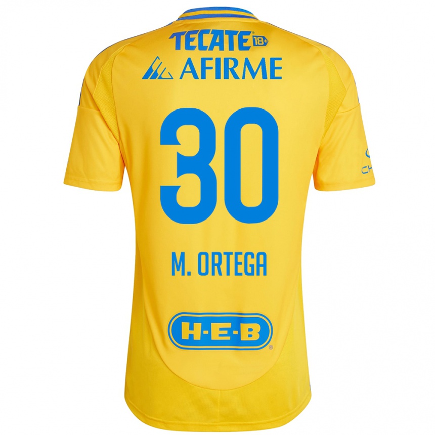 Enfant Football Maillot Miguel Ortega #30 Or Jaune Tenues Domicile 2024/25 Canada