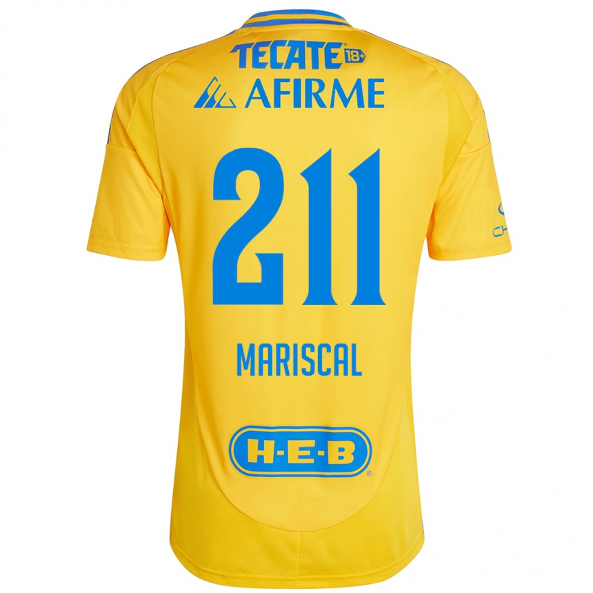 Enfant Football Maillot Kevin Mariscal #211 Or Jaune Tenues Domicile 2024/25 Canada