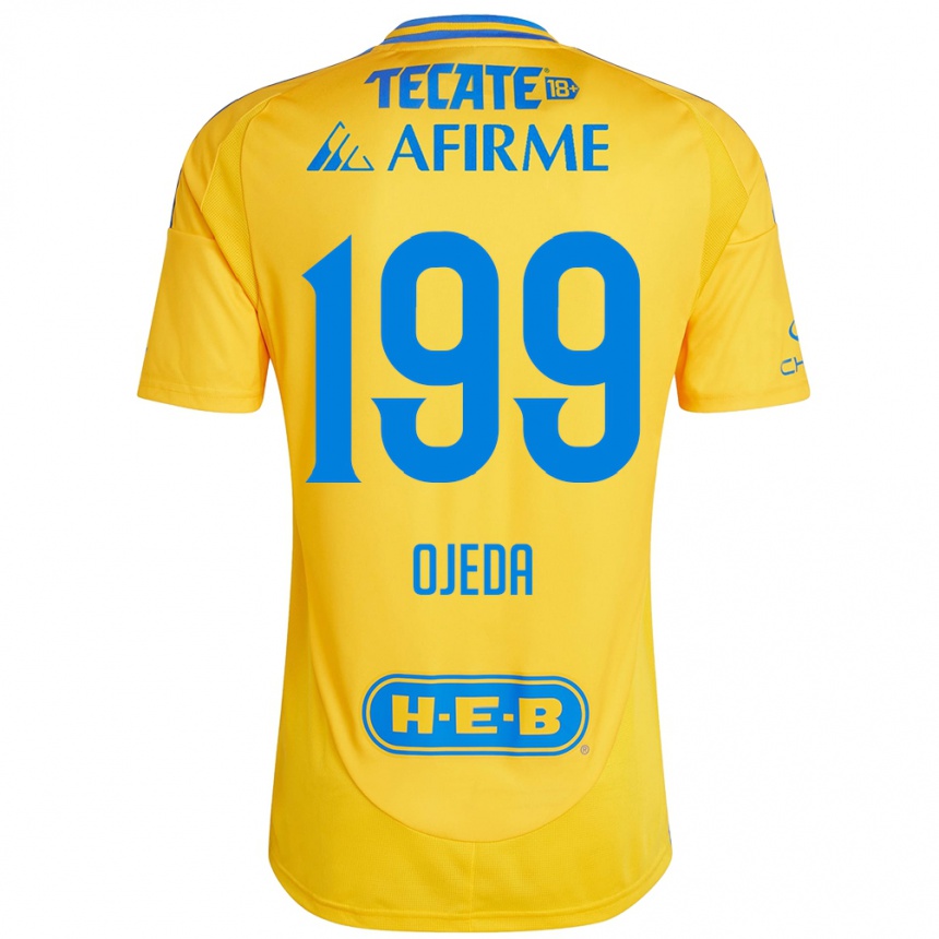 Enfant Football Maillot Diego Ojeda #199 Or Jaune Tenues Domicile 2024/25 Canada