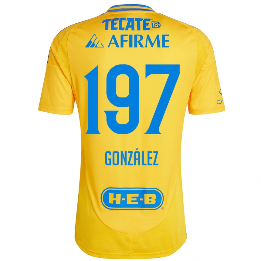 Enfant Football Maillot Germán González #197 Or Jaune Tenues Domicile 2024/25 Canada