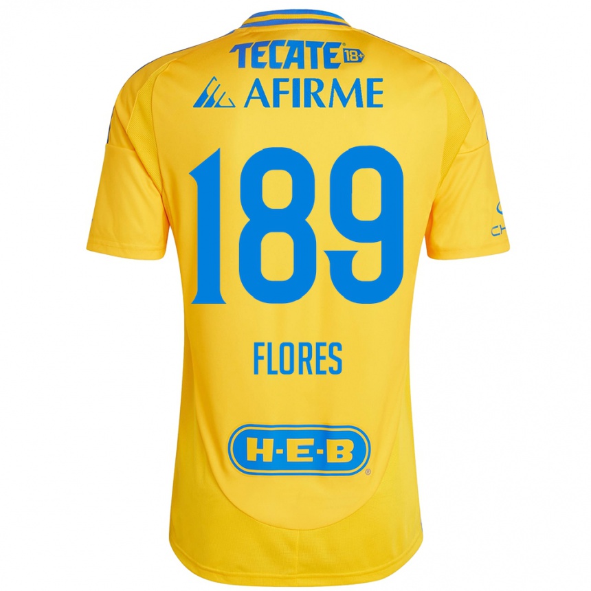 Enfant Football Maillot Rolando Flores #189 Or Jaune Tenues Domicile 2024/25 Canada