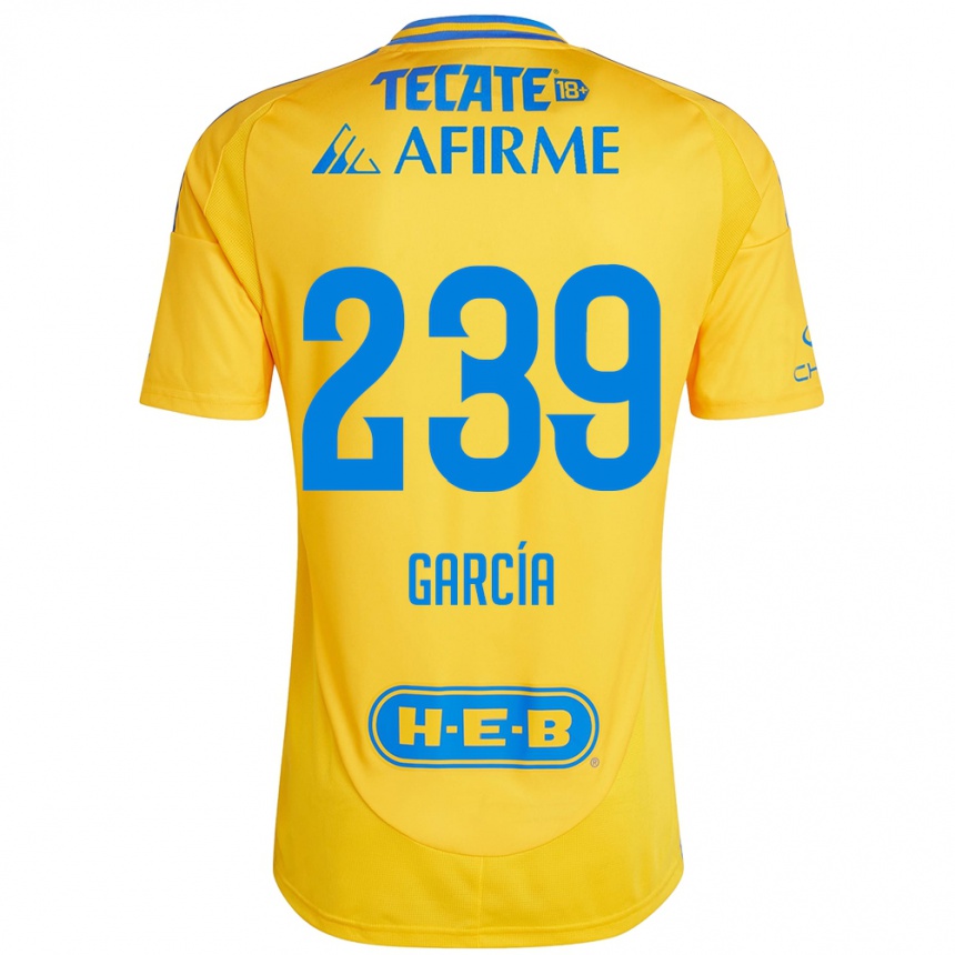 Enfant Football Maillot Diego García #239 Or Jaune Tenues Domicile 2024/25 Canada