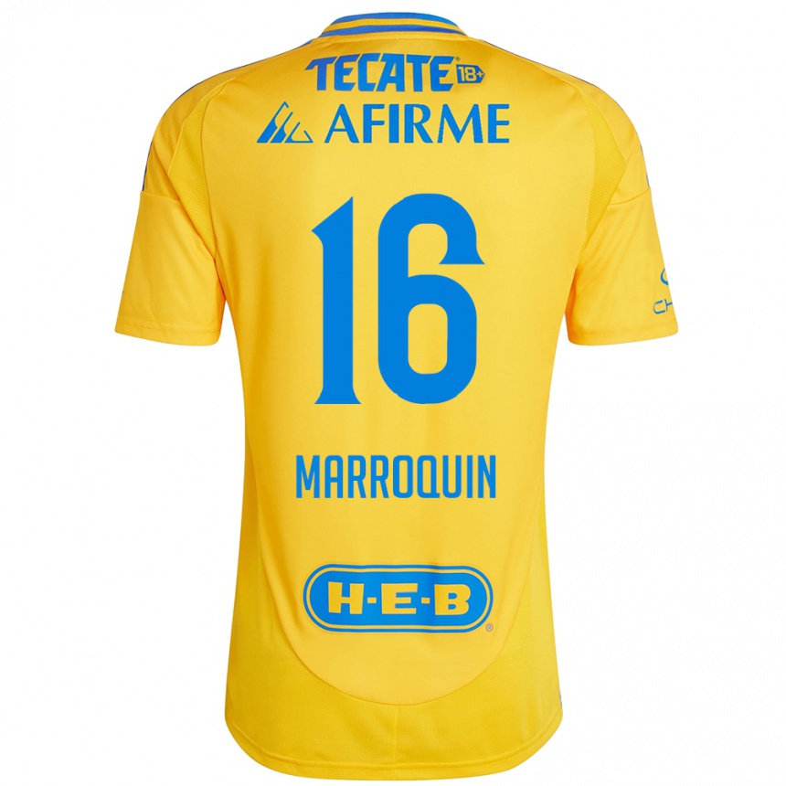 Enfant Football Maillot Ammanda Marroquin #16 Or Jaune Tenues Domicile 2024/25 Canada