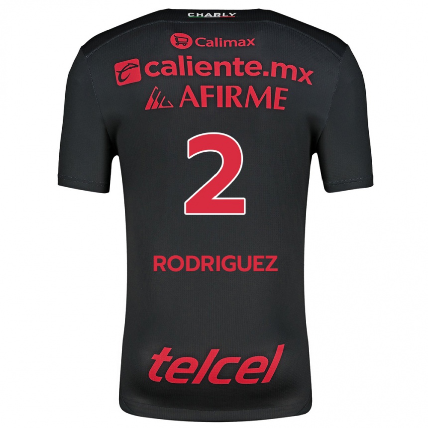 Enfant Football Maillot Antonio Rodríguez #2 Noir Rouge Tenues Domicile 2024/25 Canada