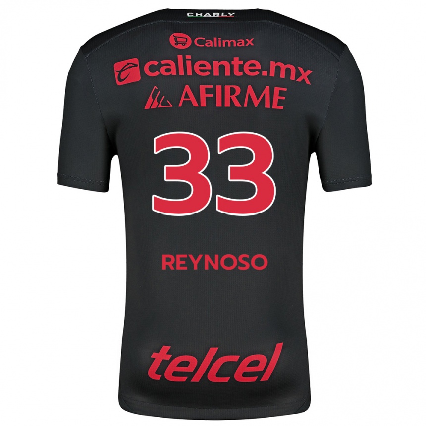 Enfant Football Maillot Emanuel Reynoso #33 Noir Rouge Tenues Domicile 2024/25 Canada