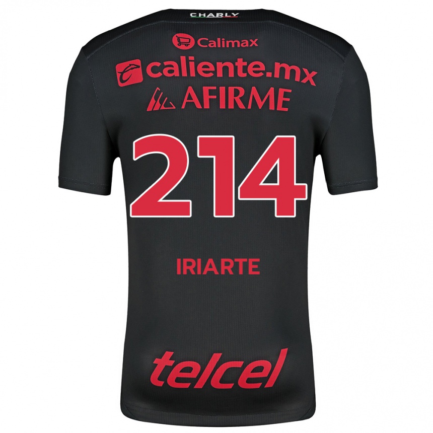 Enfant Football Maillot Oliver Iriarte #214 Noir Rouge Tenues Domicile 2024/25 Canada