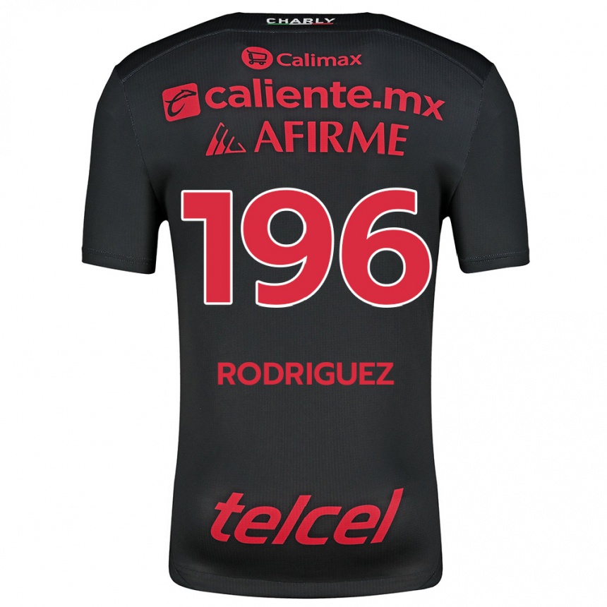 Kids Football Prince Rodríguez #196 Black Red Home Jersey 2024/25 T-Shirt Canada