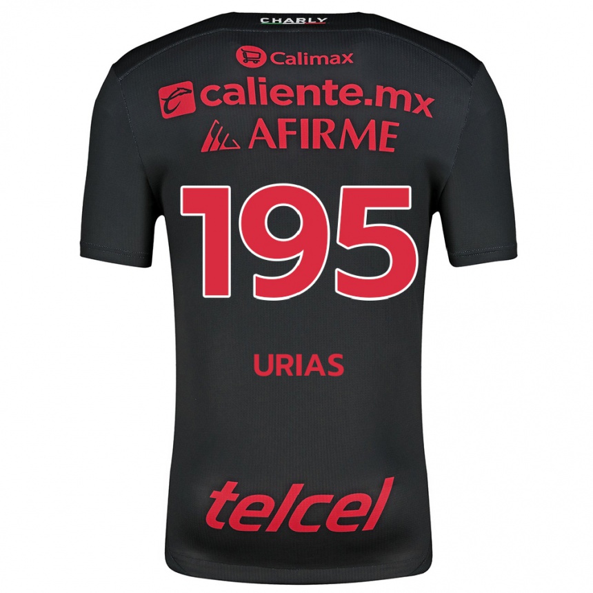 Enfant Football Maillot Héctor Urías #195 Noir Rouge Tenues Domicile 2024/25 Canada