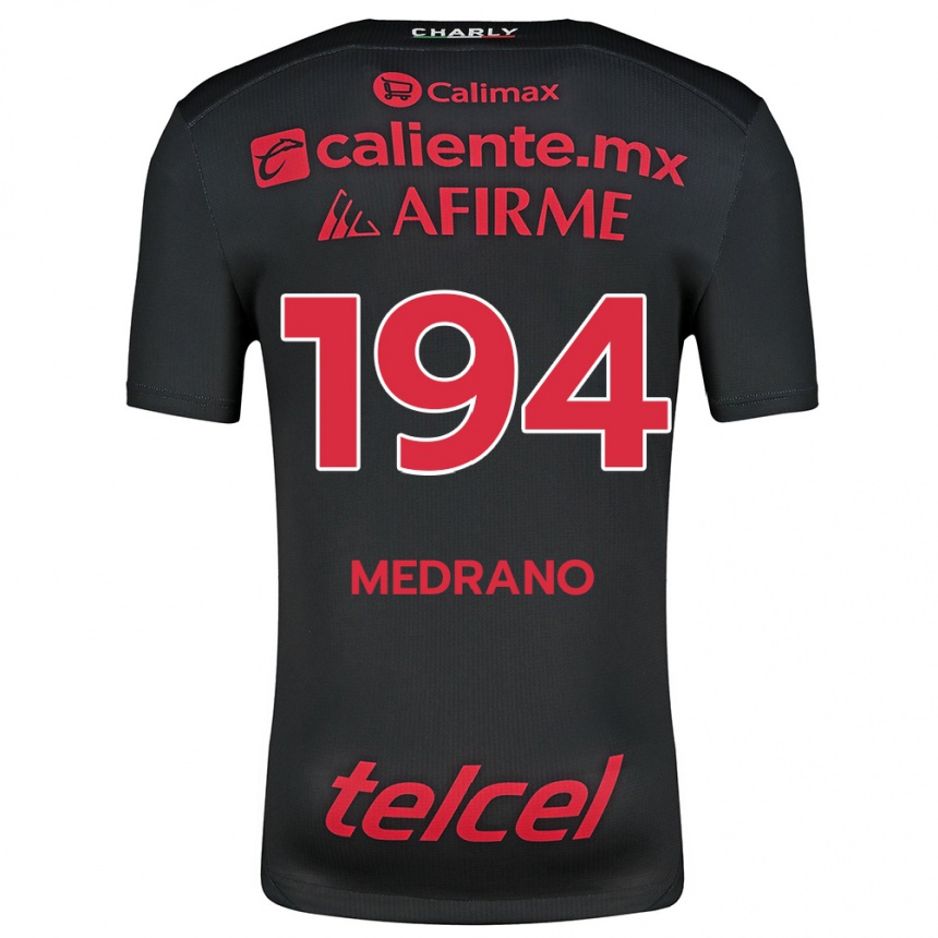 Enfant Football Maillot Luis Medrano #194 Noir Rouge Tenues Domicile 2024/25 Canada