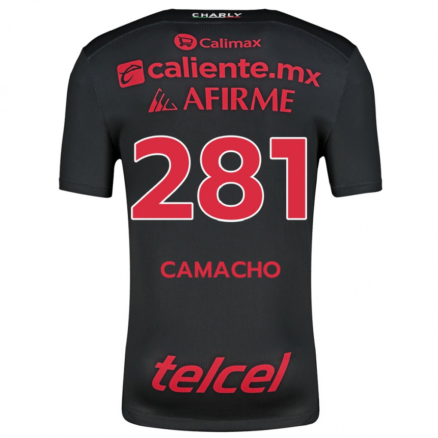 Kids Football Javier Camacho #281 Black Red Home Jersey 2024/25 T-Shirt Canada