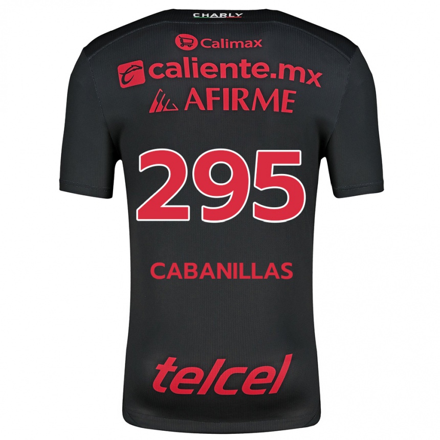 Enfant Football Maillot Osvaldo Cabanillas #295 Noir Rouge Tenues Domicile 2024/25 Canada