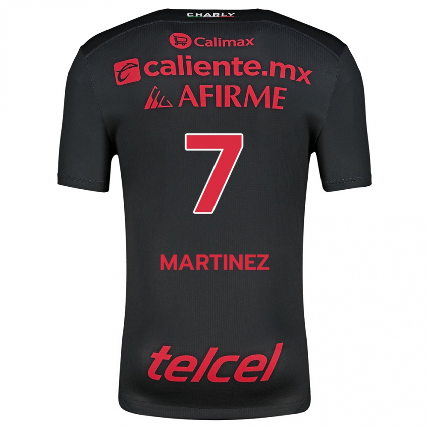 Enfant Football Maillot Alejandro Martínez #7 Noir Rouge Tenues Domicile 2024/25 Canada