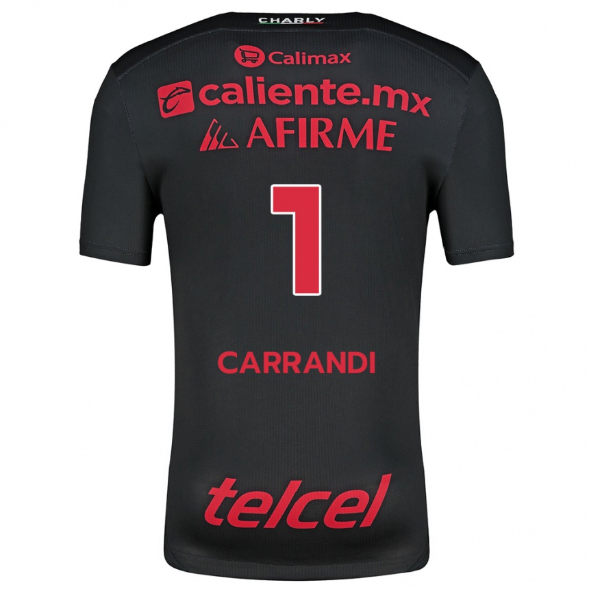 Enfant Football Maillot Daniela Carrandi #1 Noir Rouge Tenues Domicile 2024/25 Canada