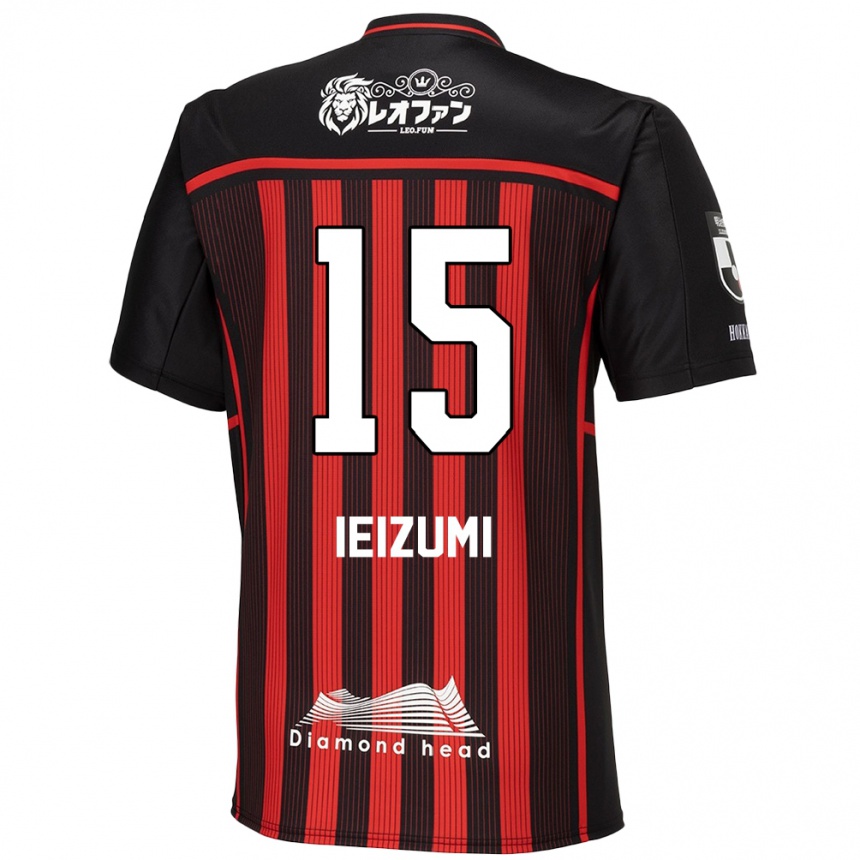 Enfant Football Maillot Rei Ieizumi #15 Rouge Noir Tenues Domicile 2024/25 Canada