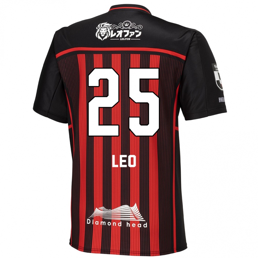 Enfant Football Maillot Leo Osaki #25 Rouge Noir Tenues Domicile 2024/25 Canada